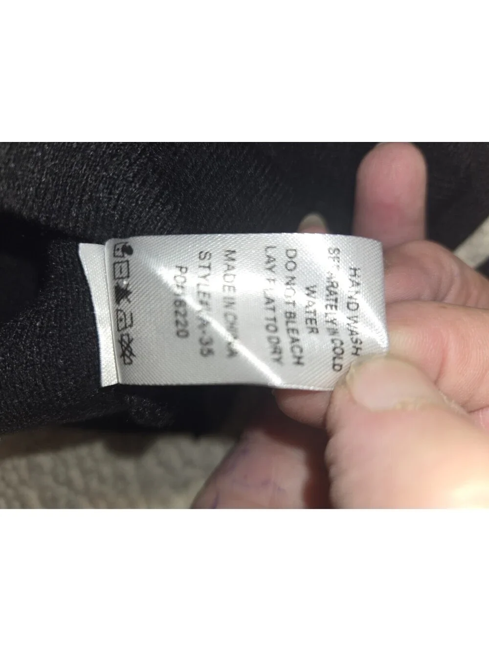 Fate NWT Black Mock Neck Pullover Sweater 3/4 Sleeve Sz S Viscose Blend Basic
